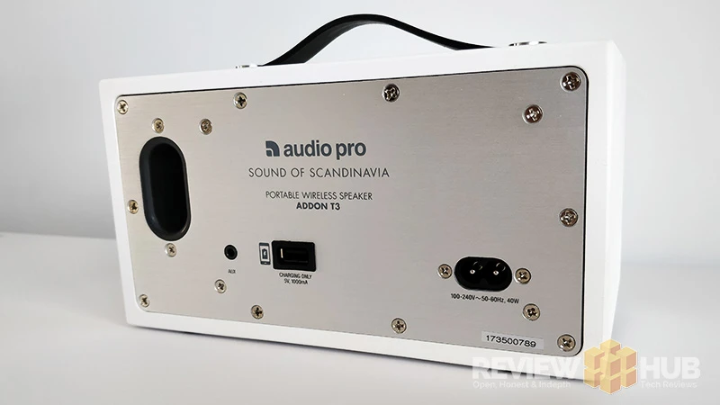 Audio Pro Addon T3 Speaker Connectivity Ports