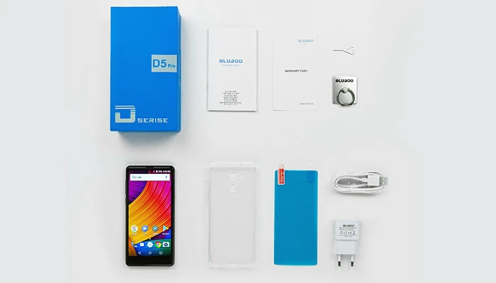 Bluboo D5 Box Contents