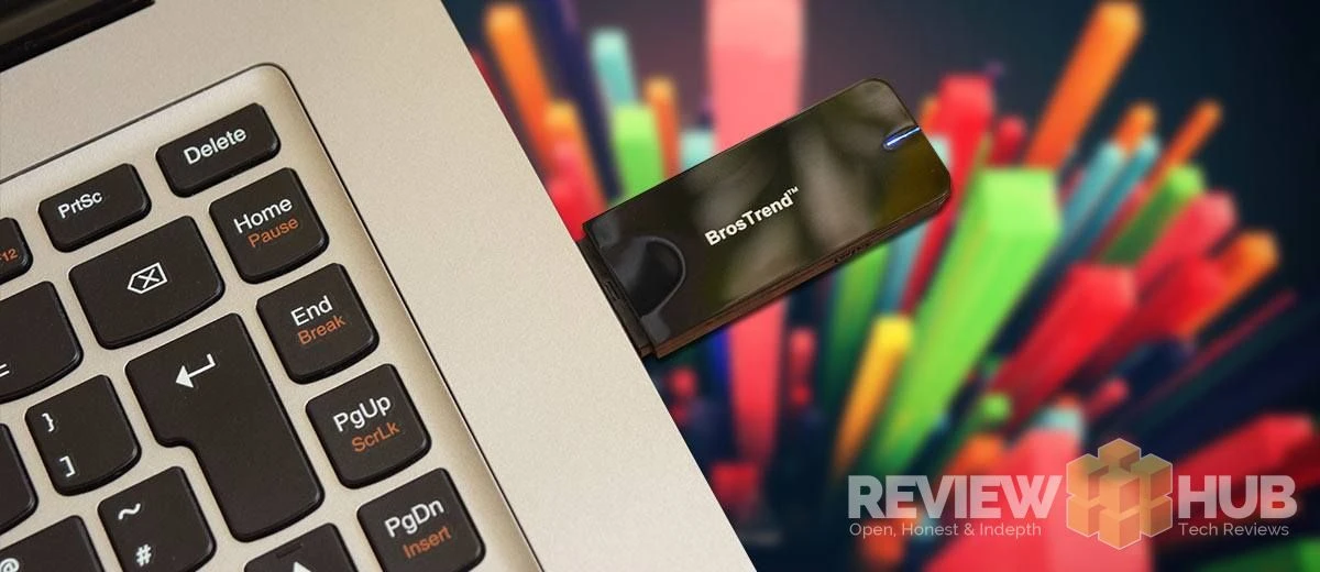 Brostrend AC600 WiFi Adapter in laptop