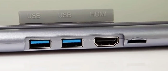 Teclast F15 USB and HDMI Ports