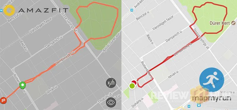 amazfit bip gps test